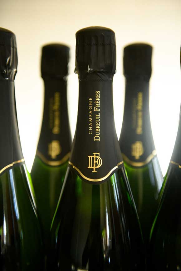 Domaine viticole de 8 hectares, champagne Dubreuil Frères mise en bouteille à la propriété, vente de champagne d'exception à Courteron